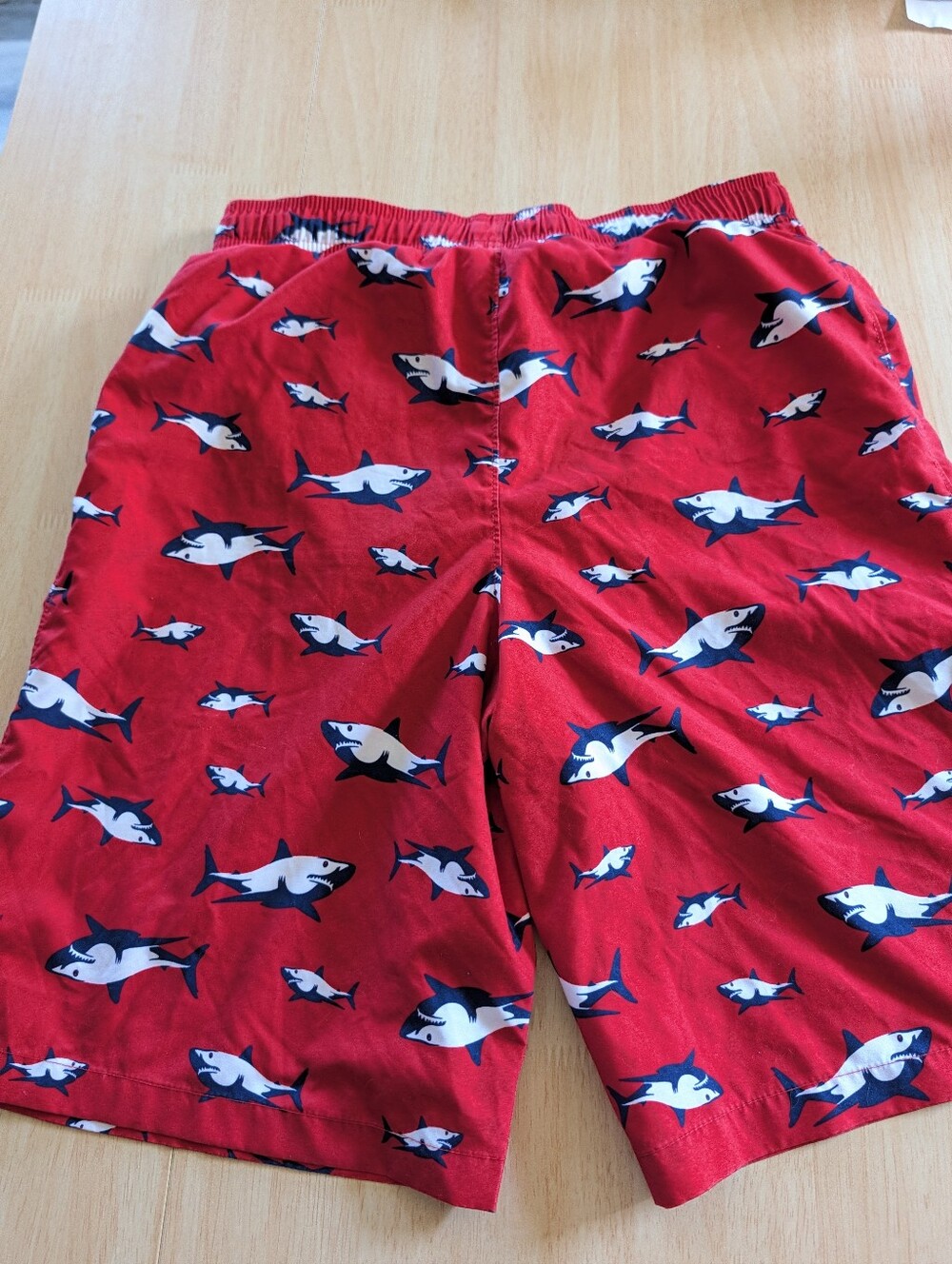 Boy's XXL Wonder Nation Shark Swim Trunks